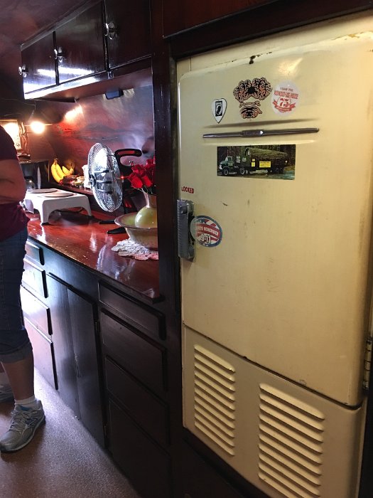 153-Kitchen with fridge and hotplate--small table on other side.jpg